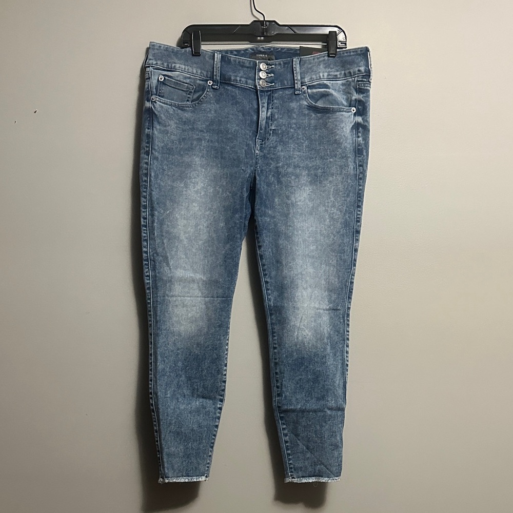 Torrid Jegging Skinny Super Soft Mid Rise Jeans Oasis Size 16
